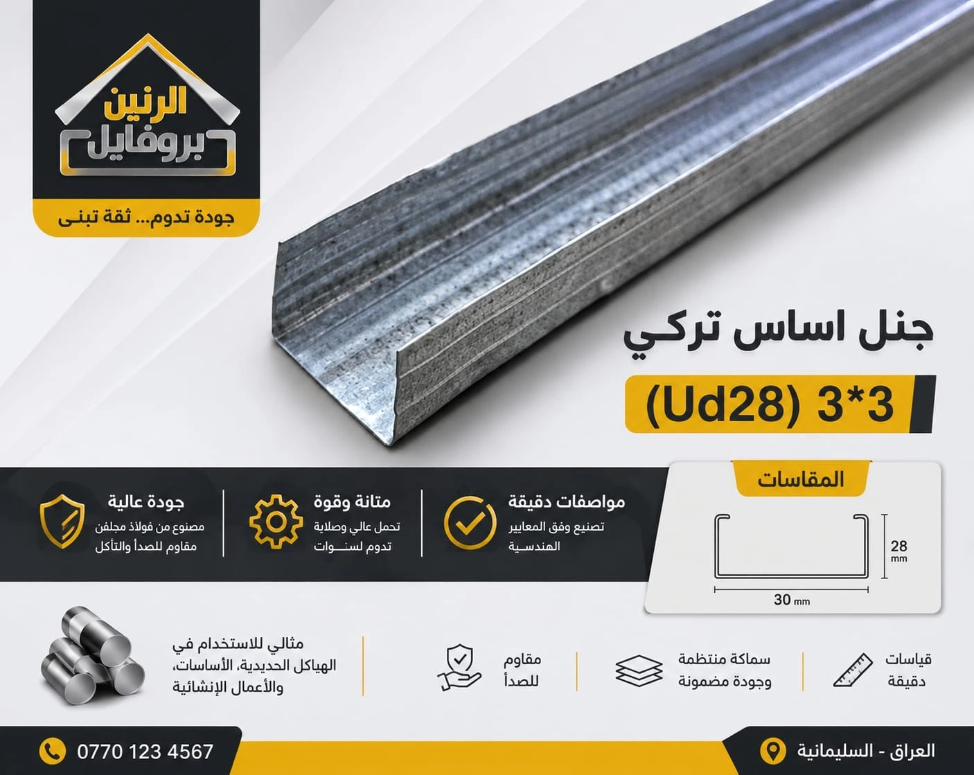 UD28 perimeter profiles